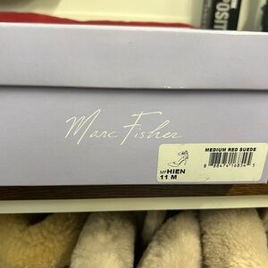 Marc Fisher Medium Red Suede Footwear
